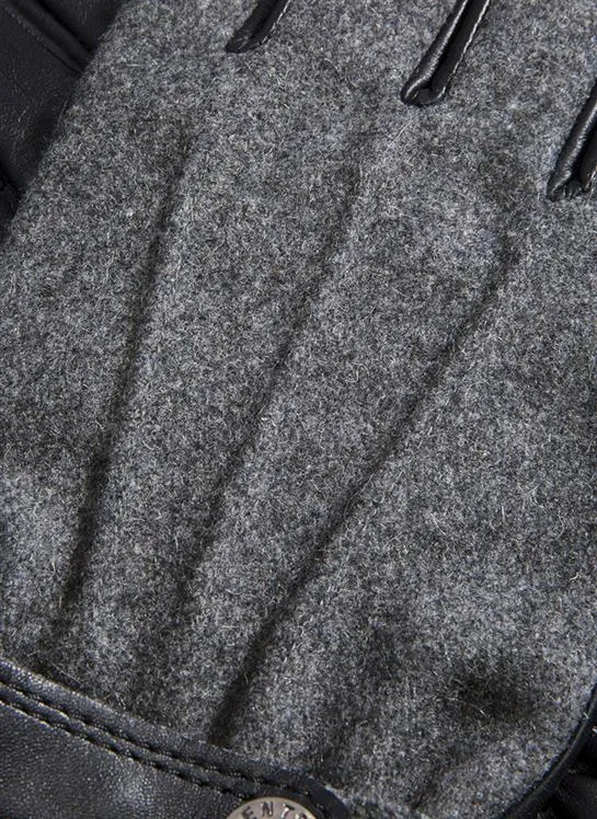Men's Three-Point Fleece-Lined Flannel and Leather Gloves sold by Dents Gloves product image thumbnail 3