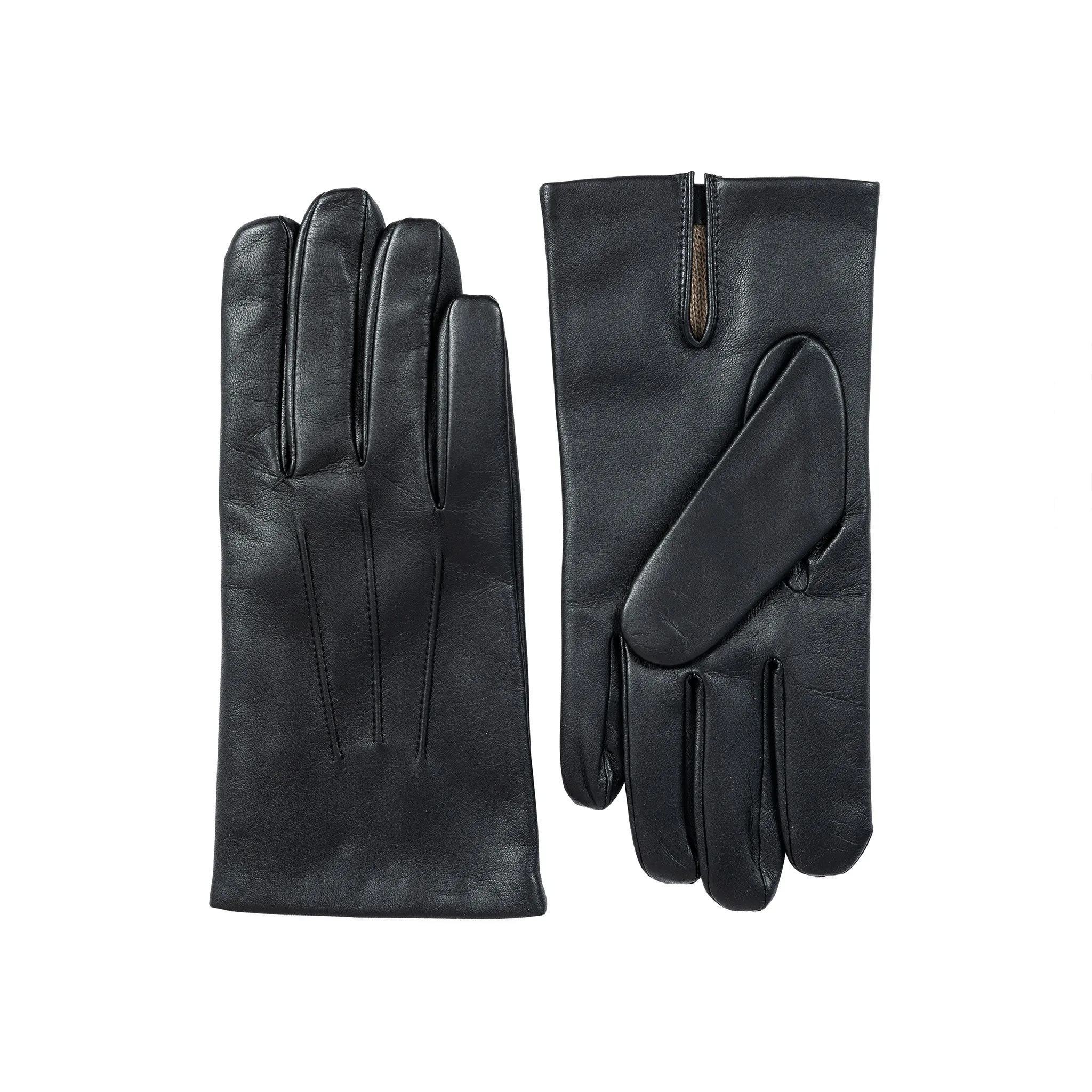 Men's Three-Point Cashmere-Lined Leather Gloves sold by Dents Gloves product image thumbnail 3