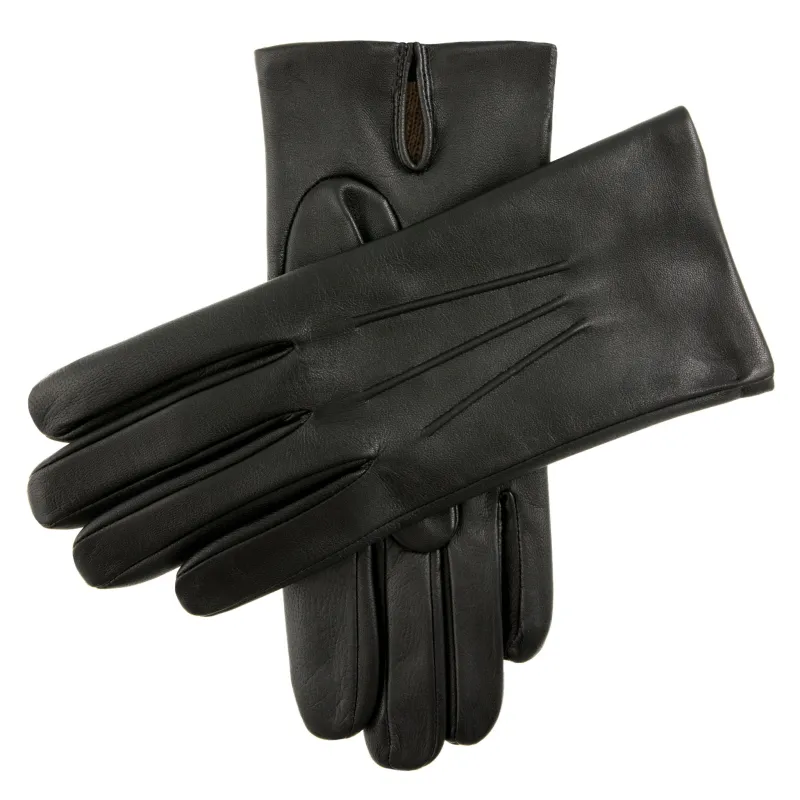 Men's Three-Point Cashmere-Lined Leather Gloves sold by Dents Gloves