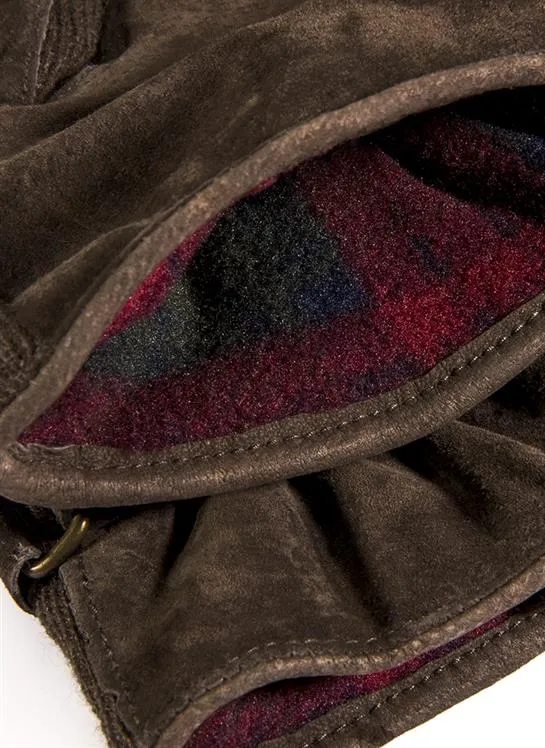 Men's Three-Point Fleece-Lined Suede Gloves sold by Dents Gloves product image thumbnail 5