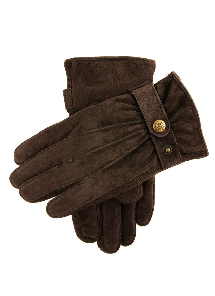 Men's Three-Point Fleece-Lined Suede Gloves sold by Dents Gloves