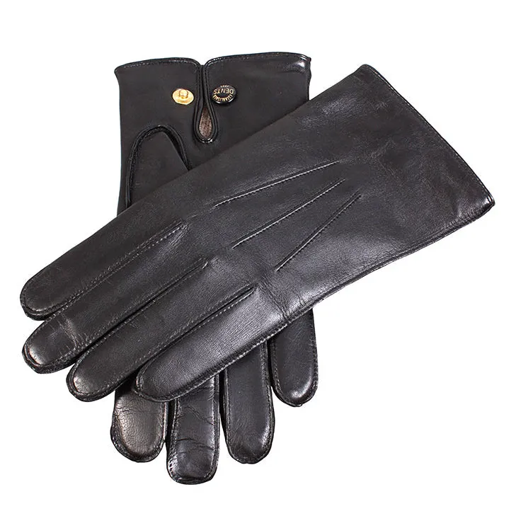 Men's Three-Point Wool-Lined Leather Officer's Gloves sold by Dents Gloves