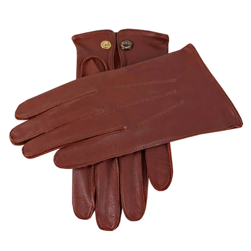 Men's Three-Point Leather Officer's Gloves sold by Dents Gloves
