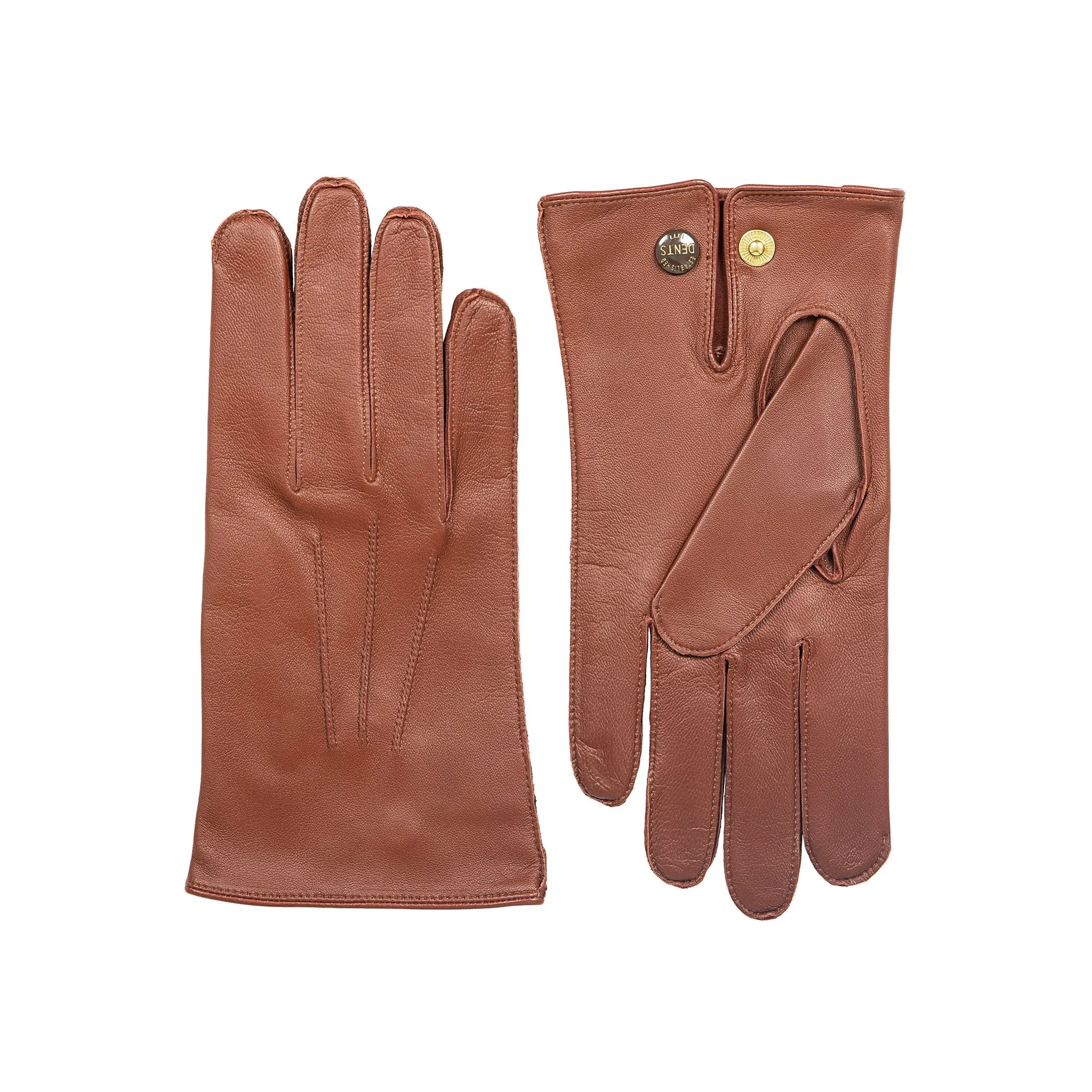 Men's Three-Point Leather Officer's Gloves sold by Dents Gloves product image thumbnail 2