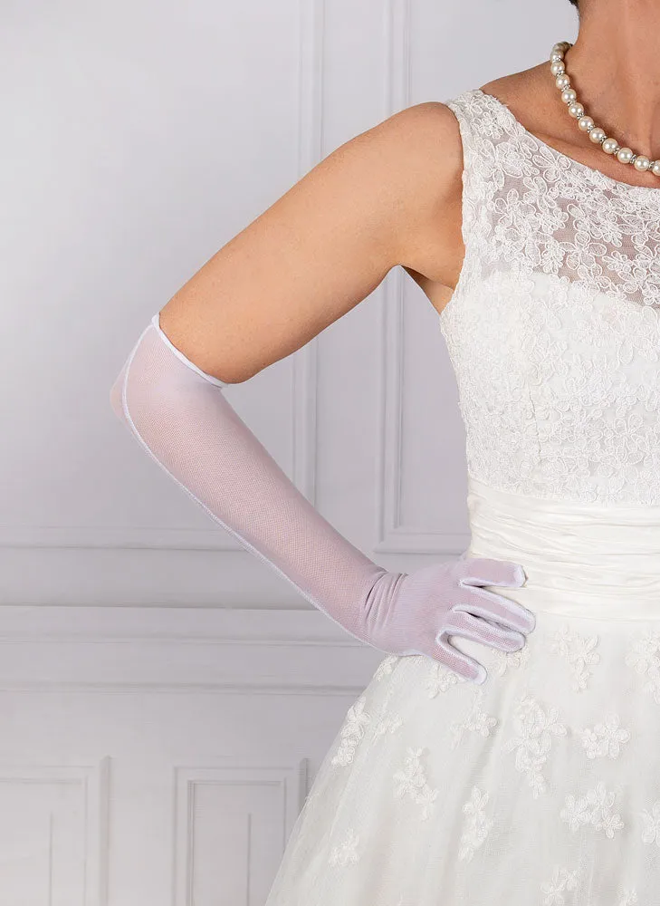 Women's Long Above-Elbow Tulle Gloves sold by Dents Gloves product image thumbnail 5