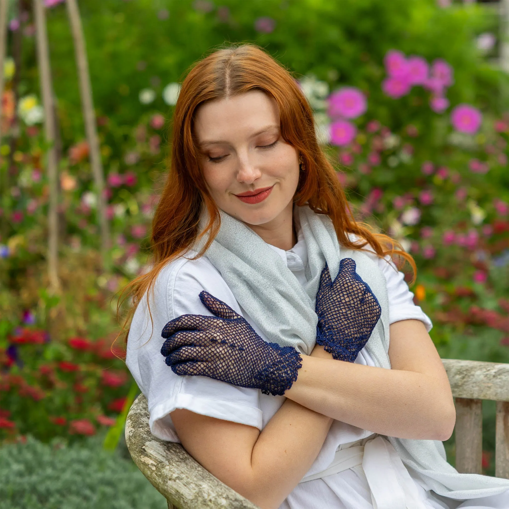 Women's Cotton Crochet Gloves sold by Dents Gloves product image thumbnail 3