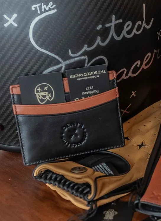 Men's The Suited Racer Smooth Nappa Leather Card Holder with RFID Blocking sold by Dents Gloves product image thumbnail 2