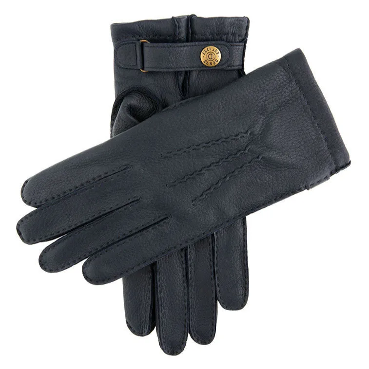 Men's Heritage Handsewn Three-Point Cashmere-Lined Deerskin Leather Gloves sold by Dents Gloves