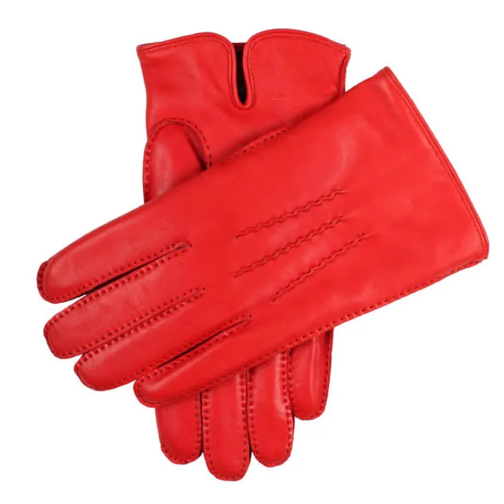 Men's Heritage Handsewn Three-Point Cashmere-Lined Leather Gloves sold by Dents Gloves