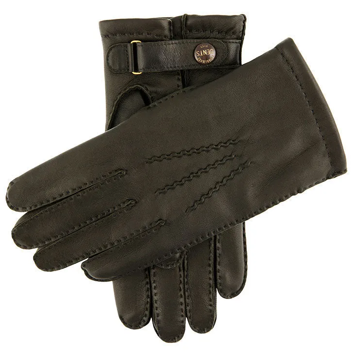 Men's Heritage Handsewn Three-Point Cashmere-Lined Leather Gloves sold by Dents Gloves