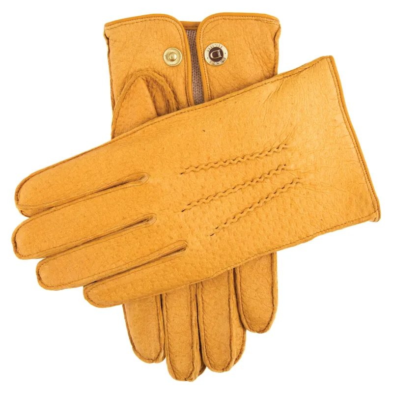 Men's Heritage Cashmere-Lined Peccary Leather Gloves sold by Dents Gloves