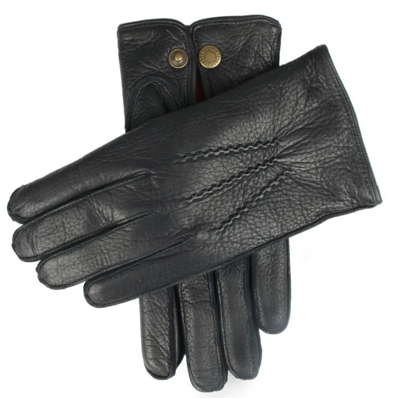 Men's Heritage Three-Point Lambswool-Lined Deerskin Leather Gloves sold by Dents Gloves