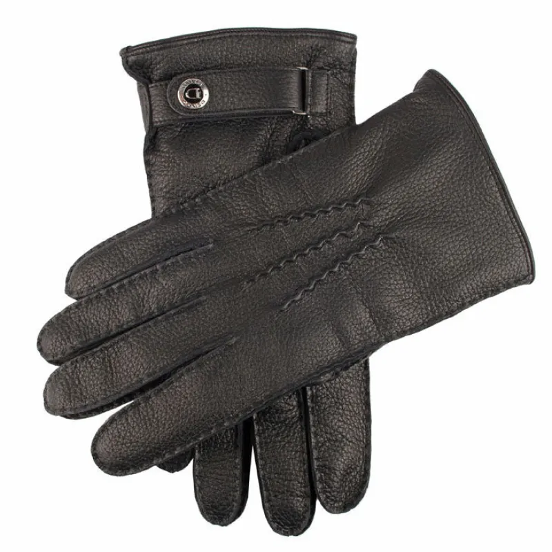 Men's Heritage Handsewn Three-Point Cashmere-Lined Deerskin Leather Gloves sold by Dents Gloves