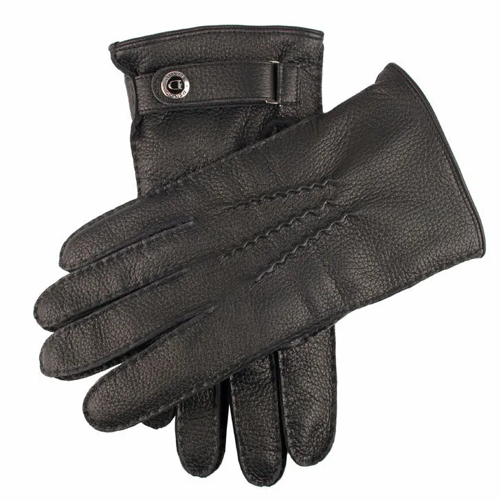 Men's Heritage Handsewn Three-Point Cashmere-Lined Deerskin Leather Gloves sold by Dents Gloves