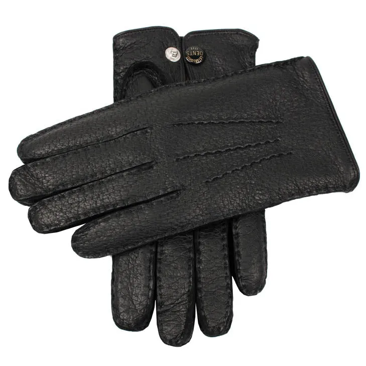 Men's Heritage Handsewn Three-Point Cashmere-Lined Peccary Leather Gloves sold by Dents Gloves
