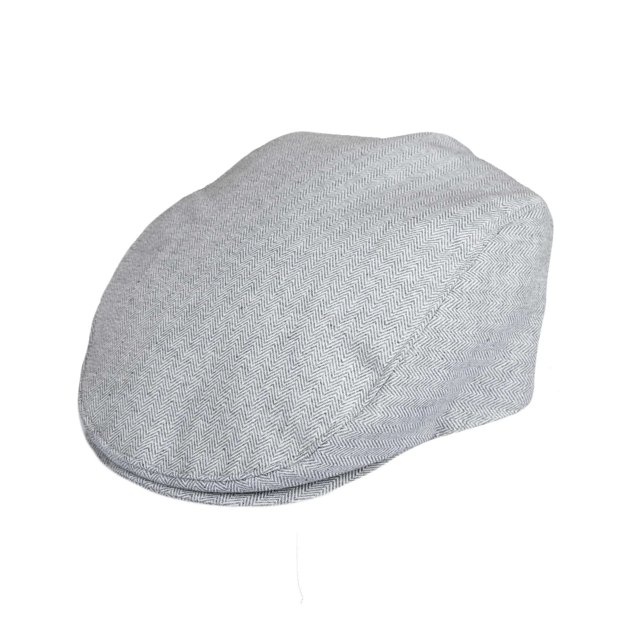 Men’s Herringbone Cotton and Linen-Blend Flat Cap sold by Dents Gloves