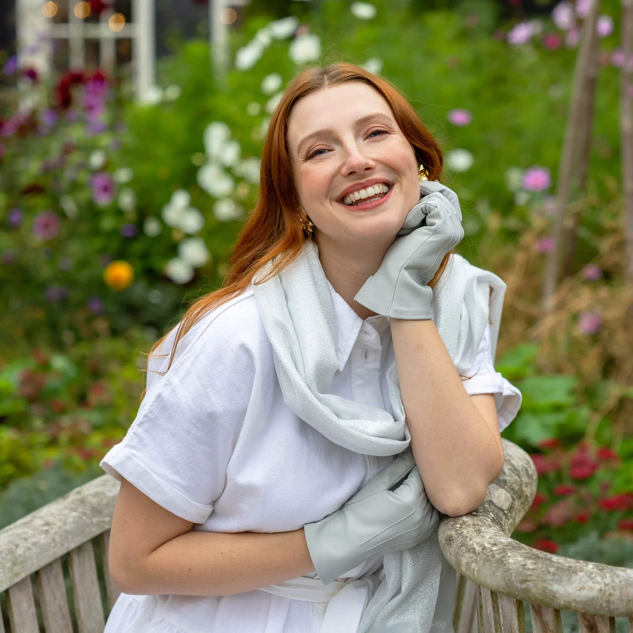 Women’s Metallic Lightweight Scarf sold by Dents Gloves product image thumbnail 3