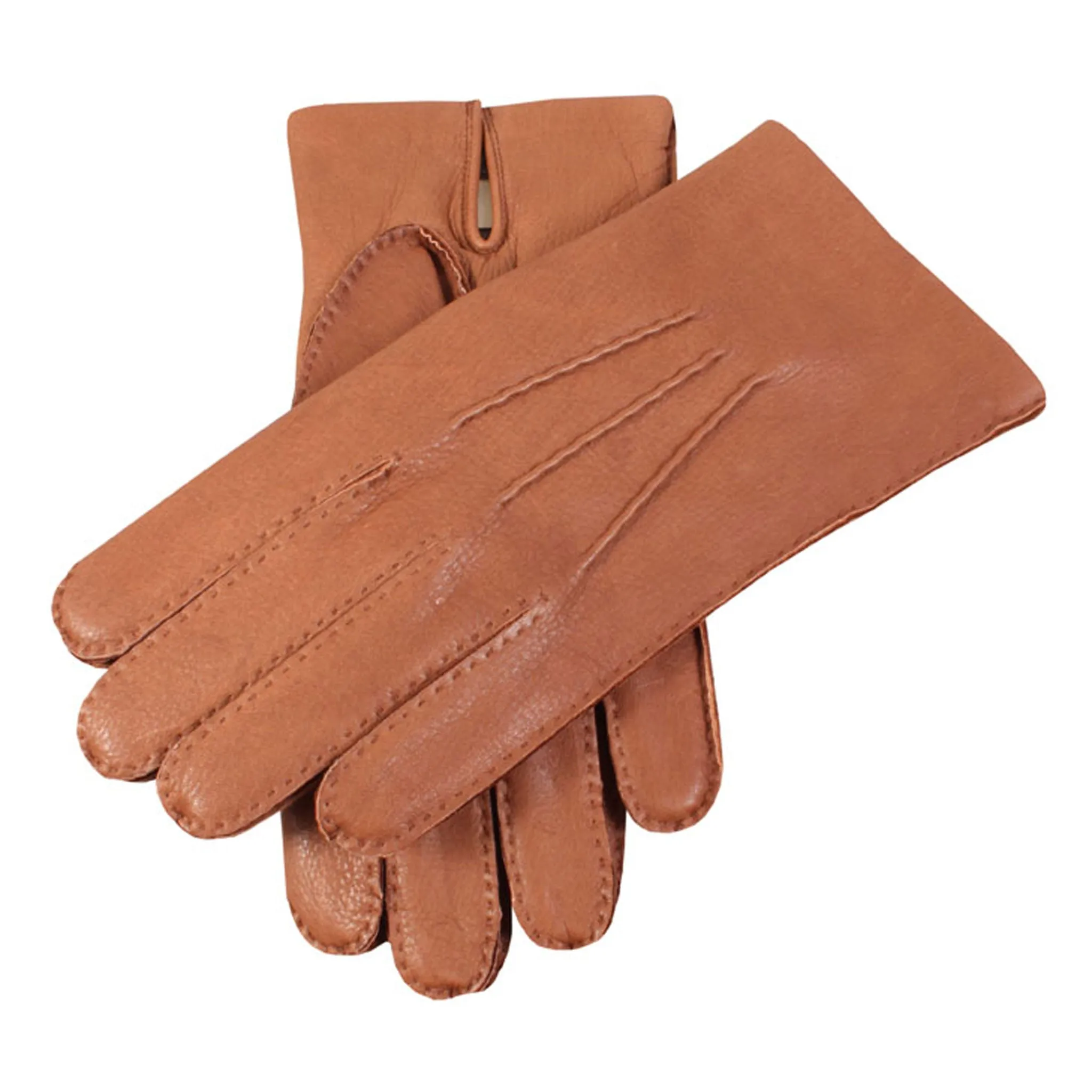 Men's Handsewn Three-Point Cashmere-Lined Deerskin Leather Gloves sold by Dents Gloves