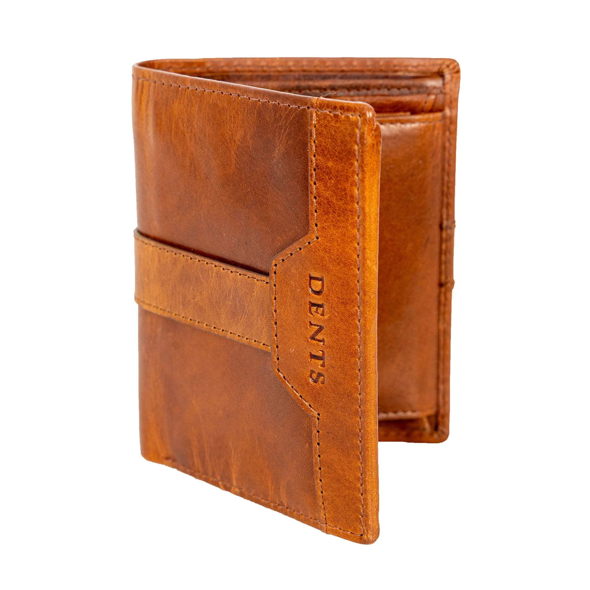 Men’s Distressed Leather Passcase Wallet with RFID Blocking and Window Pocket sold by Dents Gloves product image thumbnail 3