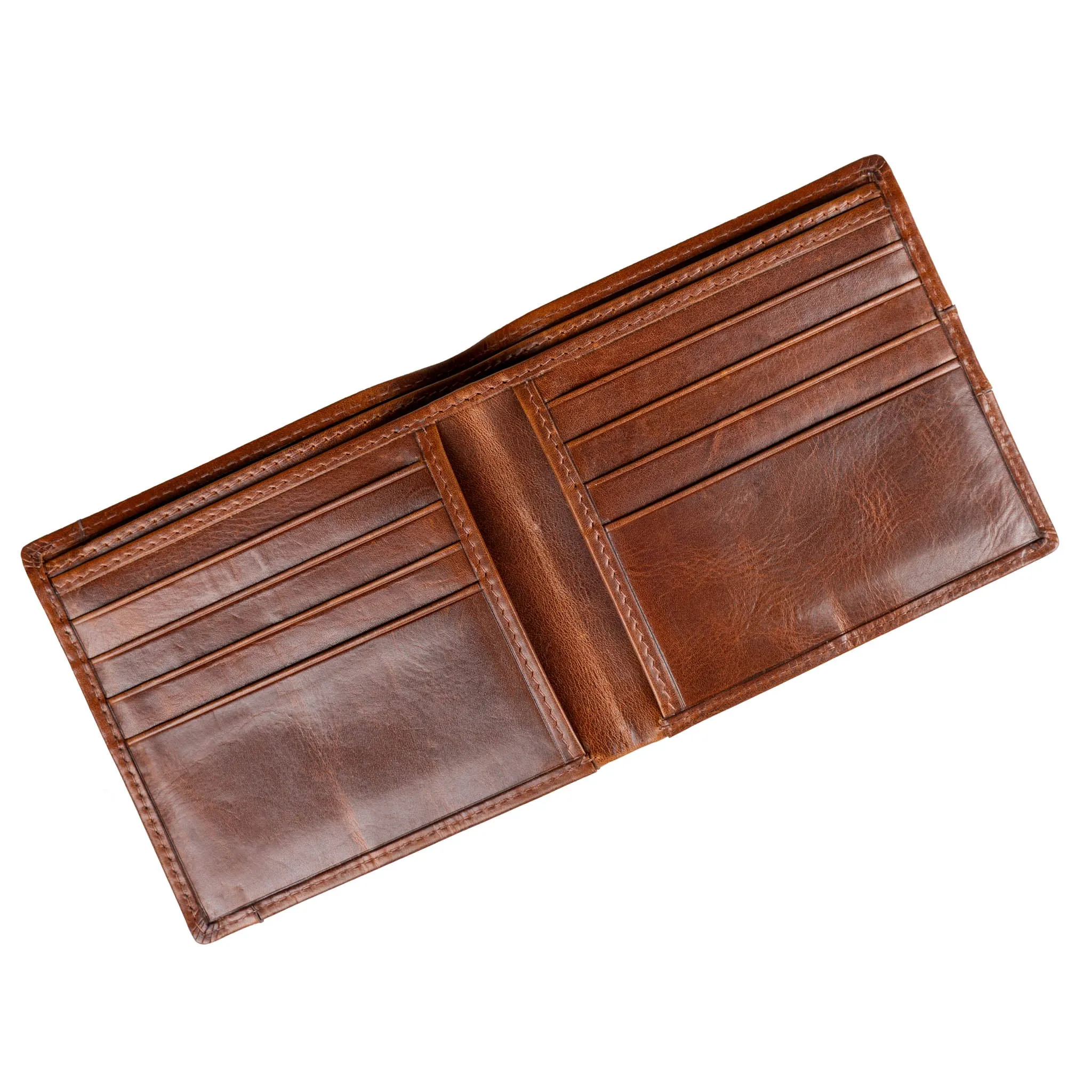 Men’s Distressed Leather Bifold Wallet with RFID Blocking sold by Dents Gloves product image thumbnail 3