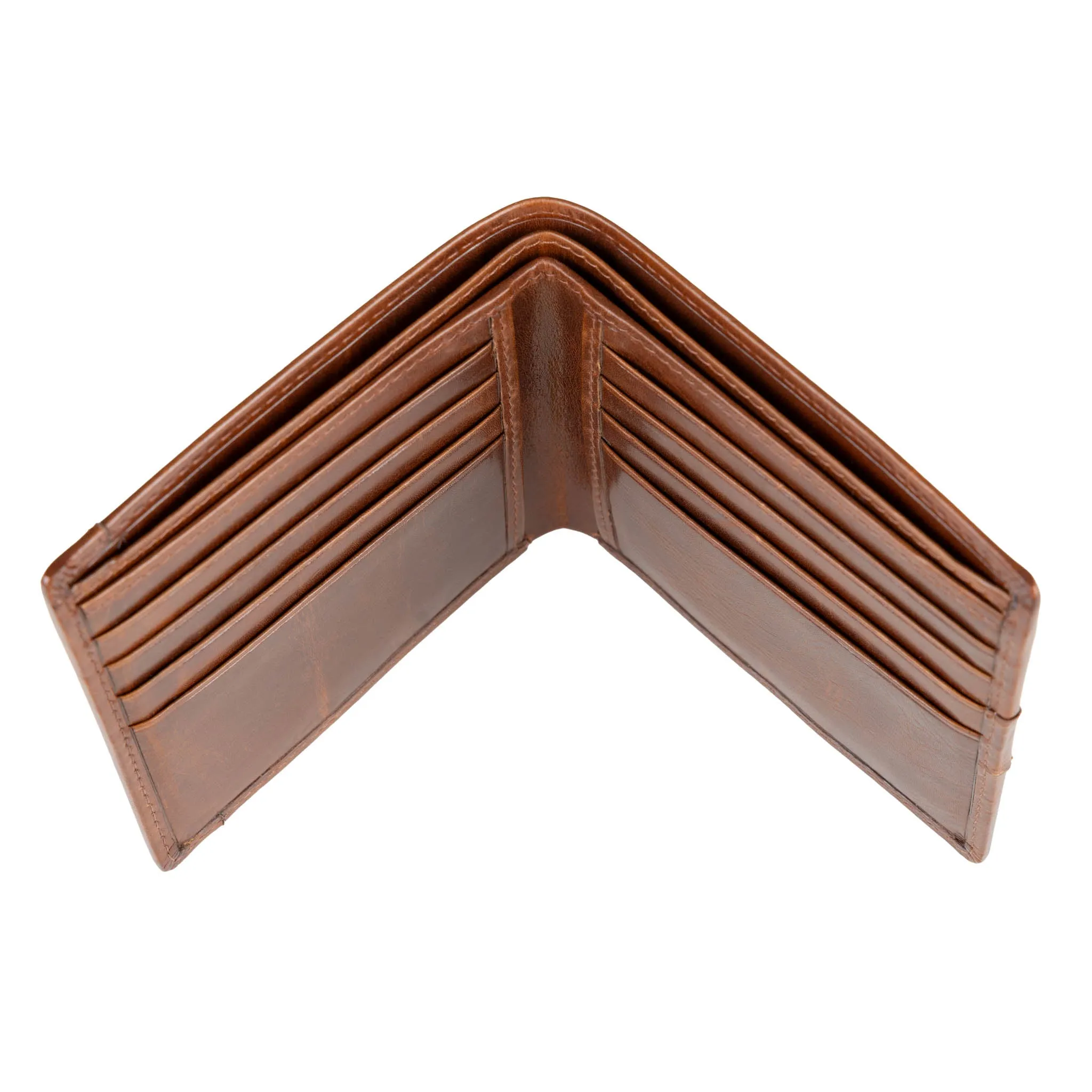 Men’s Distressed Leather Bifold Wallet with RFID Blocking sold by Dents Gloves product image thumbnail 4