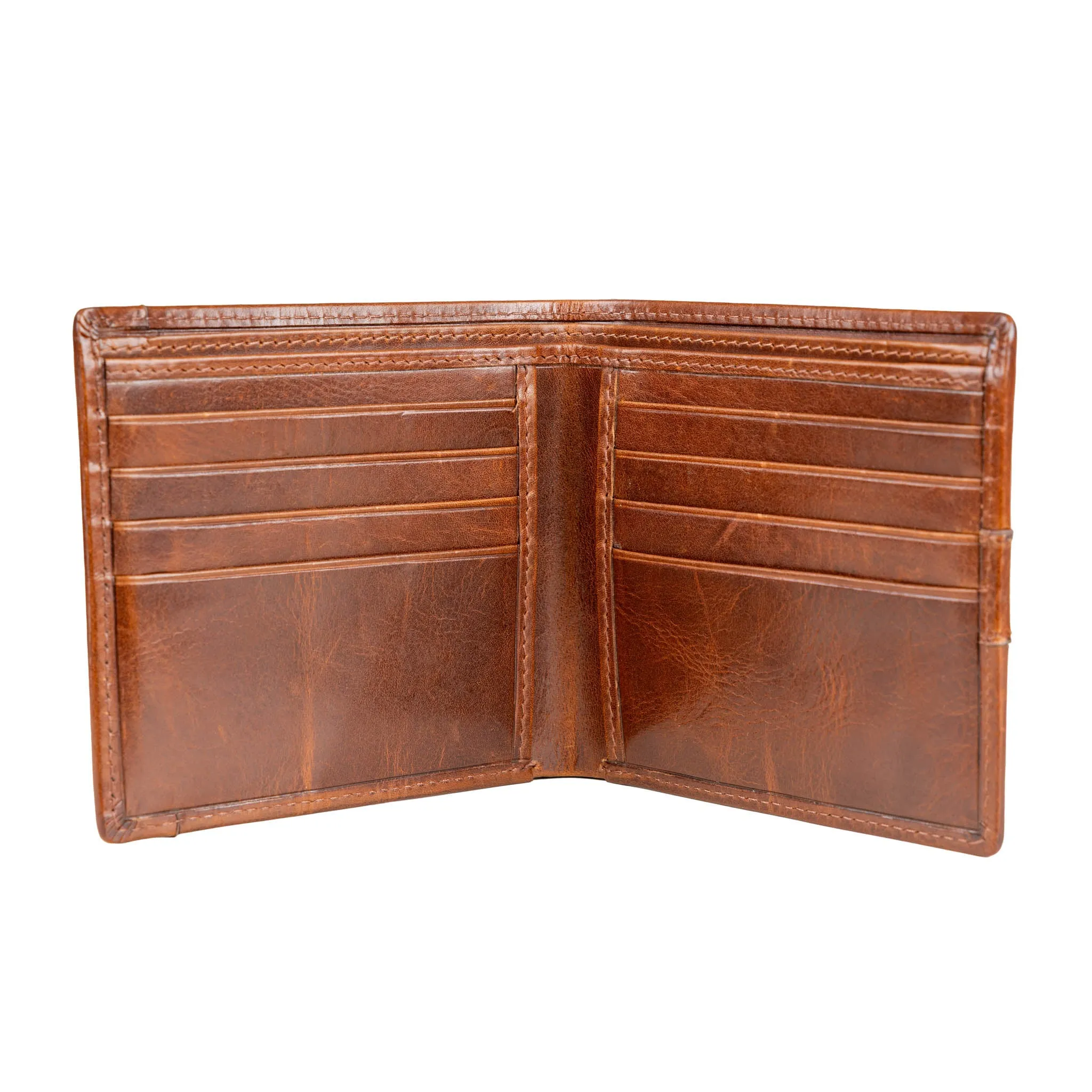Men’s Distressed Leather Bifold Wallet with RFID Blocking sold by Dents Gloves product image thumbnail 2