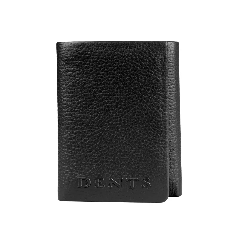 Men’s Pebble Grain Leather Trifold Wallet with RFID Blocking made by Dents Gloves
