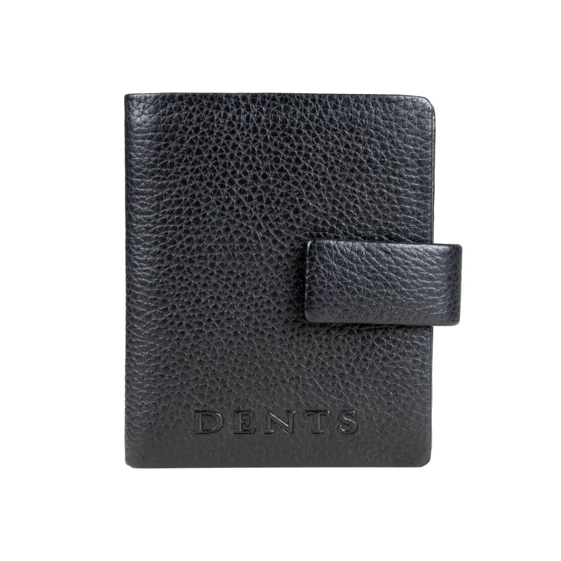 Men’s Pebble Grain Leather Bifold Card Holder with RFID Blocking made by Dents Gloves