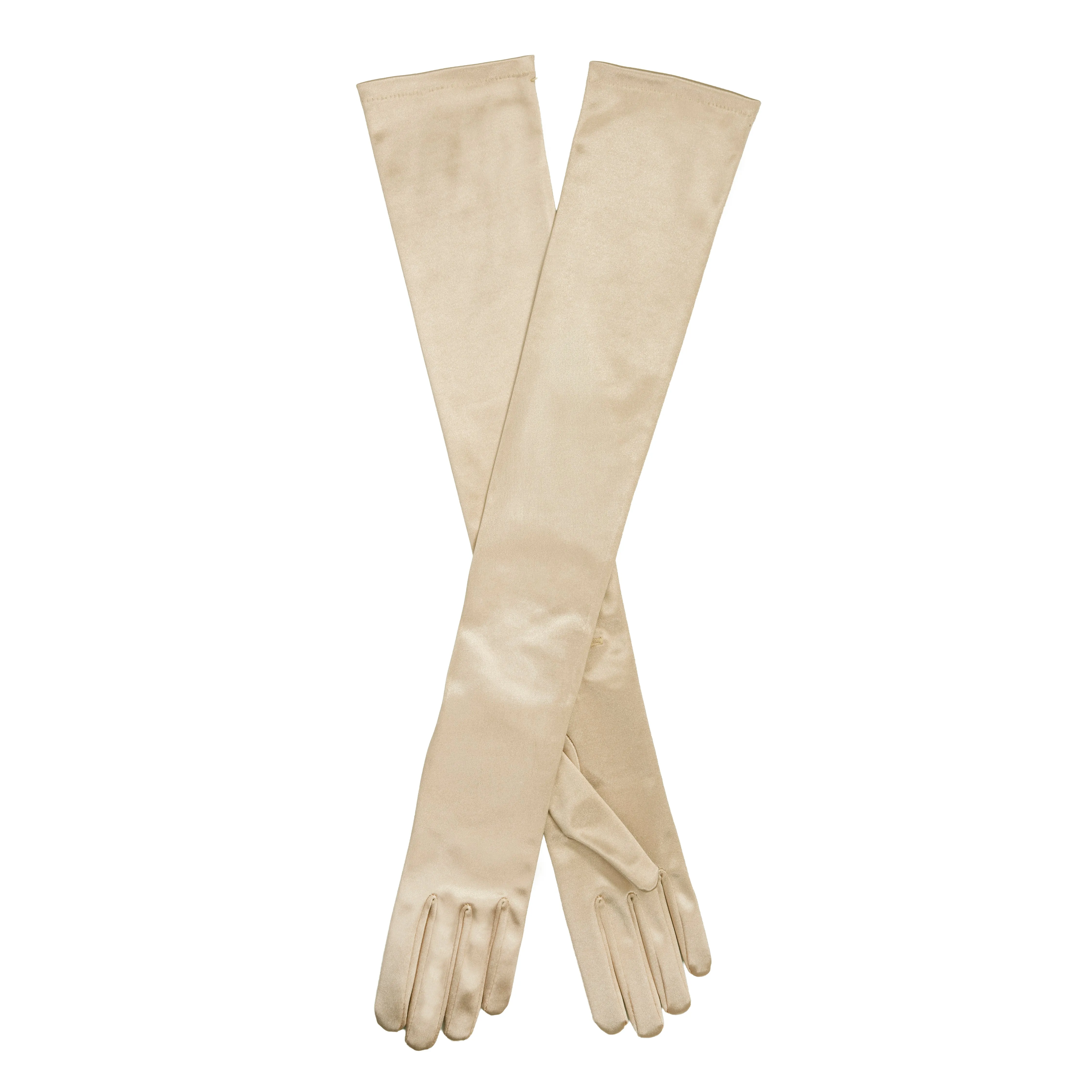 Women’s Long Opera Satin Gloves with Buttons sold by Dents Gloves