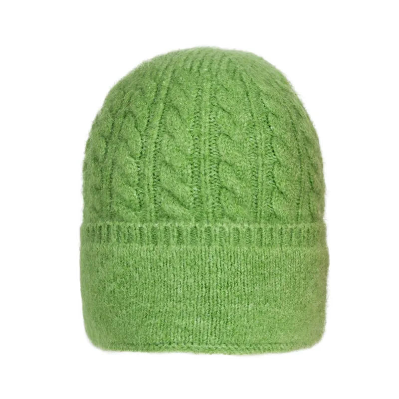 Women’s Cable Knit Beanie Hat made by Dents Gloves