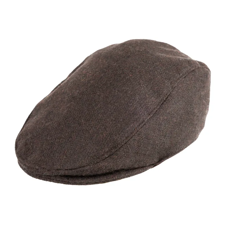 Men’s Micro-Herringbone Tweed Flat Cap made by Dents Gloves