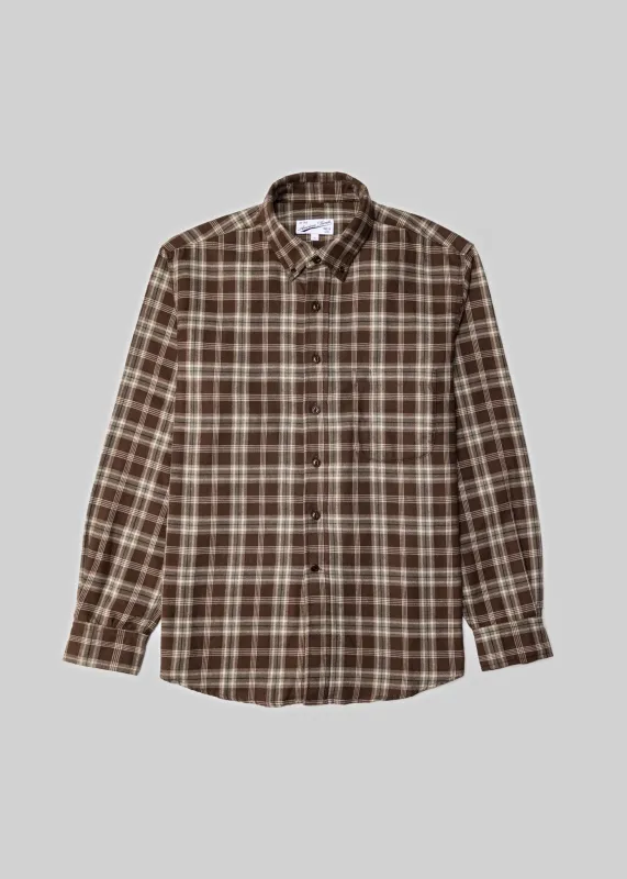 Brushed Plaid Button Down Shirt sold by American Trench