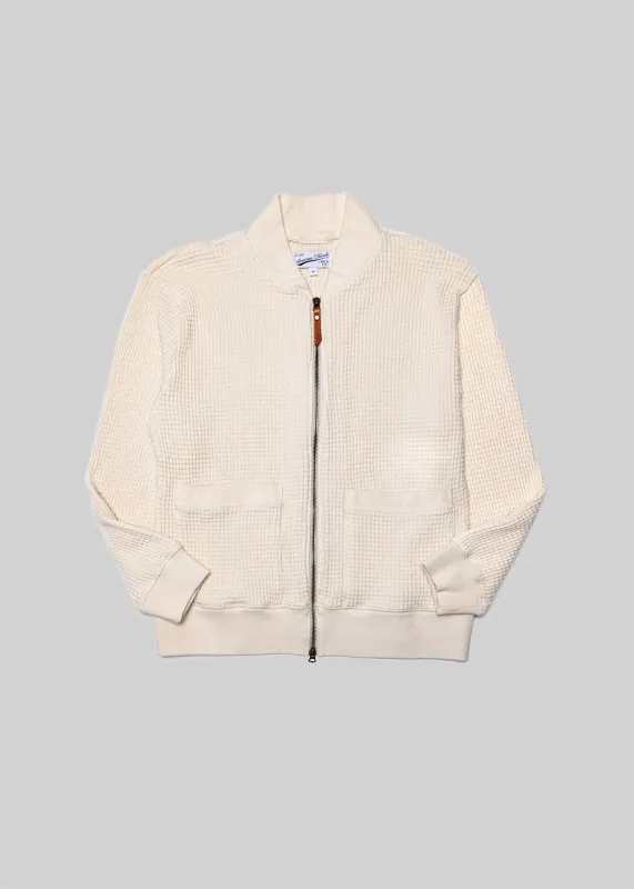 Waffle Knit Bomber Jacket sold by American Trench