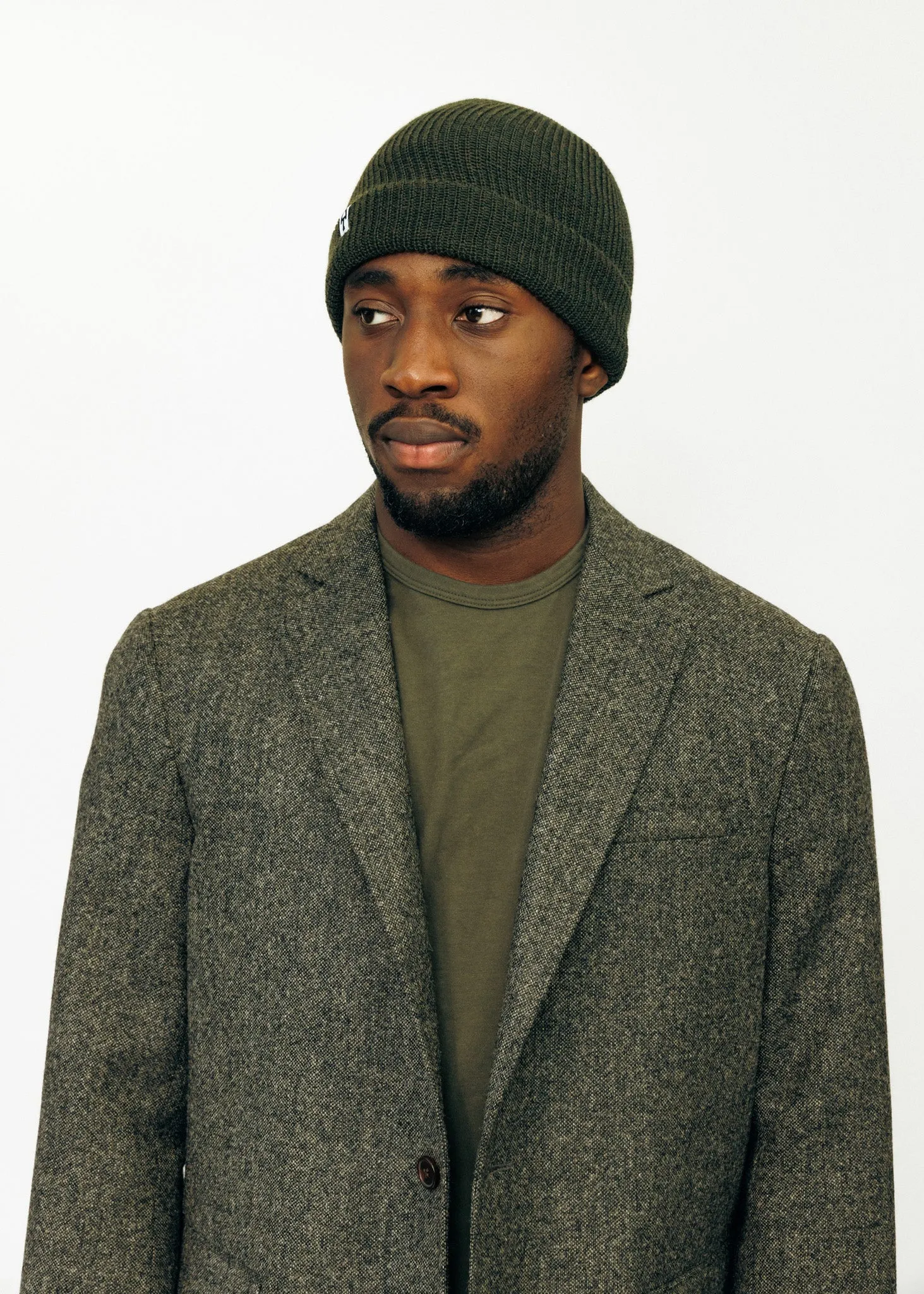 Merino Cardigan Stitch Beanie sold by American Trench product image thumbnail 2