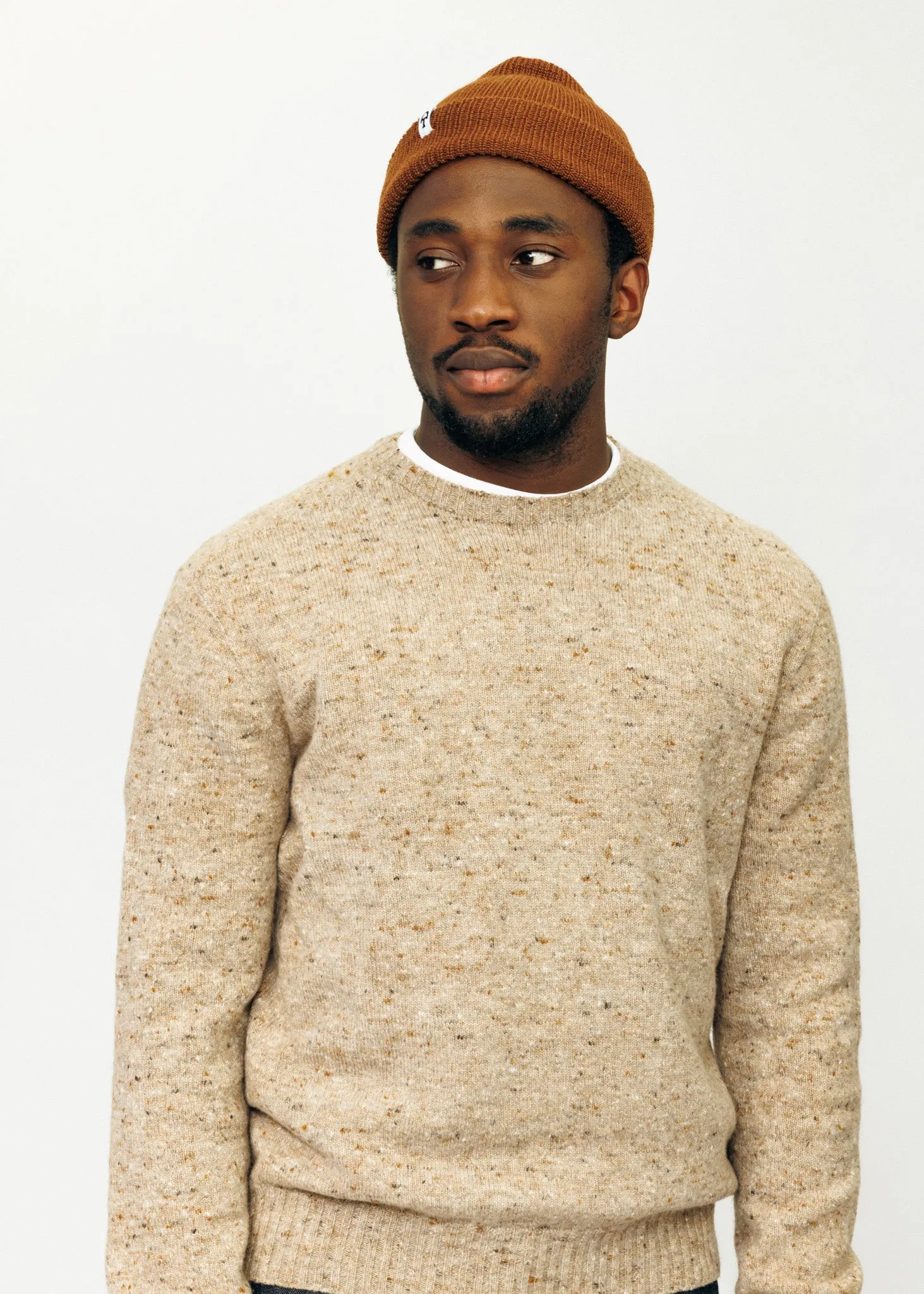 Merino Cardigan Stitch Beanie sold by American Trench product image thumbnail 4