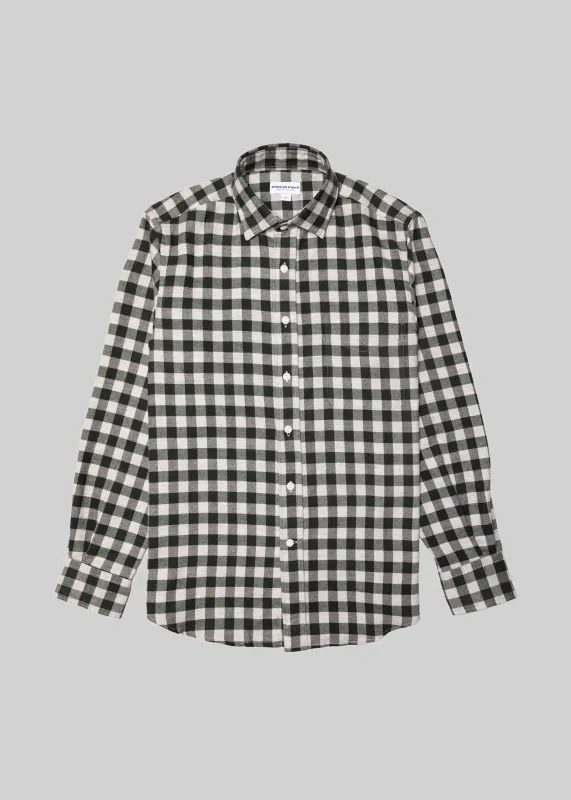 The Carl Yak Shirt in Forest Plaid sold by American Trench
