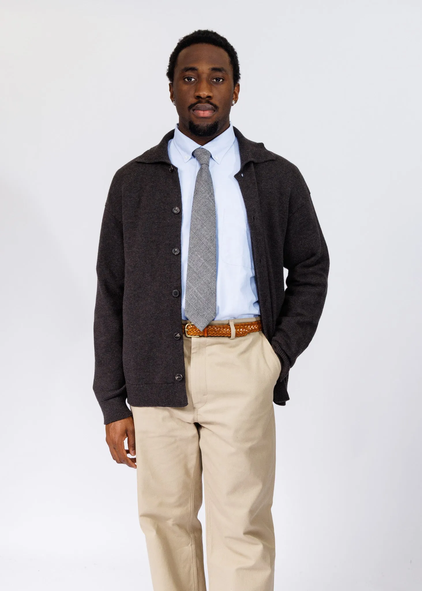 The Supermerino Collared Cardigan sold by American Trench product image thumbnail 4