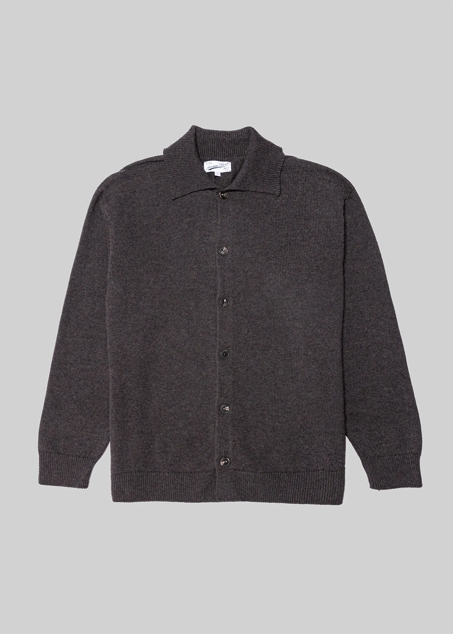 The Supermerino Collared Cardigan sold by American Trench
