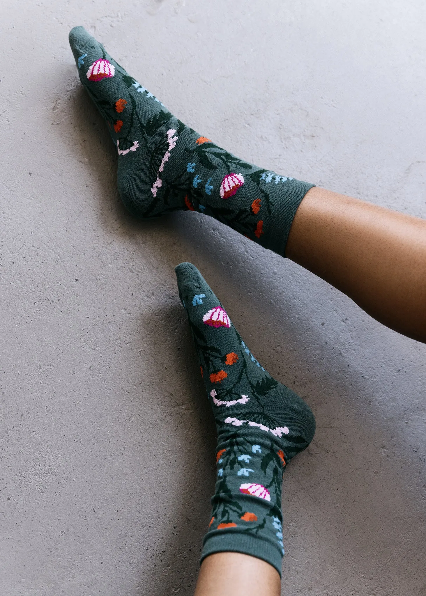 Women's Wild Flower Sock sold by American Trench product image thumbnail 2