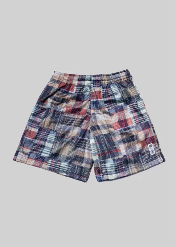 J. Press x American Trench Patchwork Madras Mesh Short made by American Trench