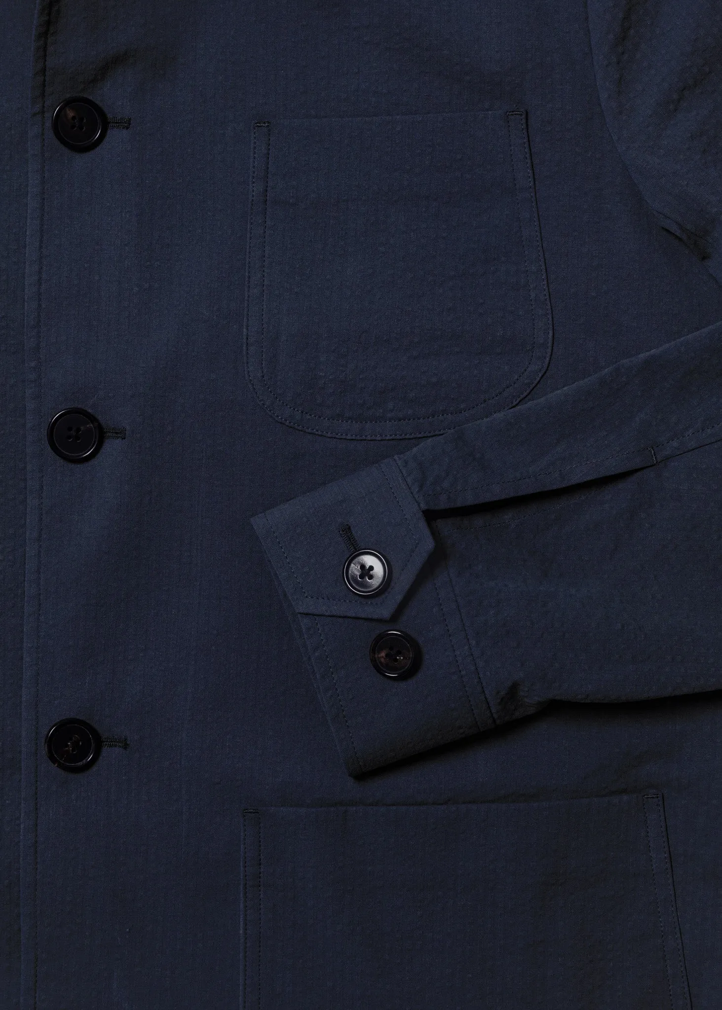 J. Press x American Trench Seersucker Chore Coat sold by American Trench product image thumbnail 3