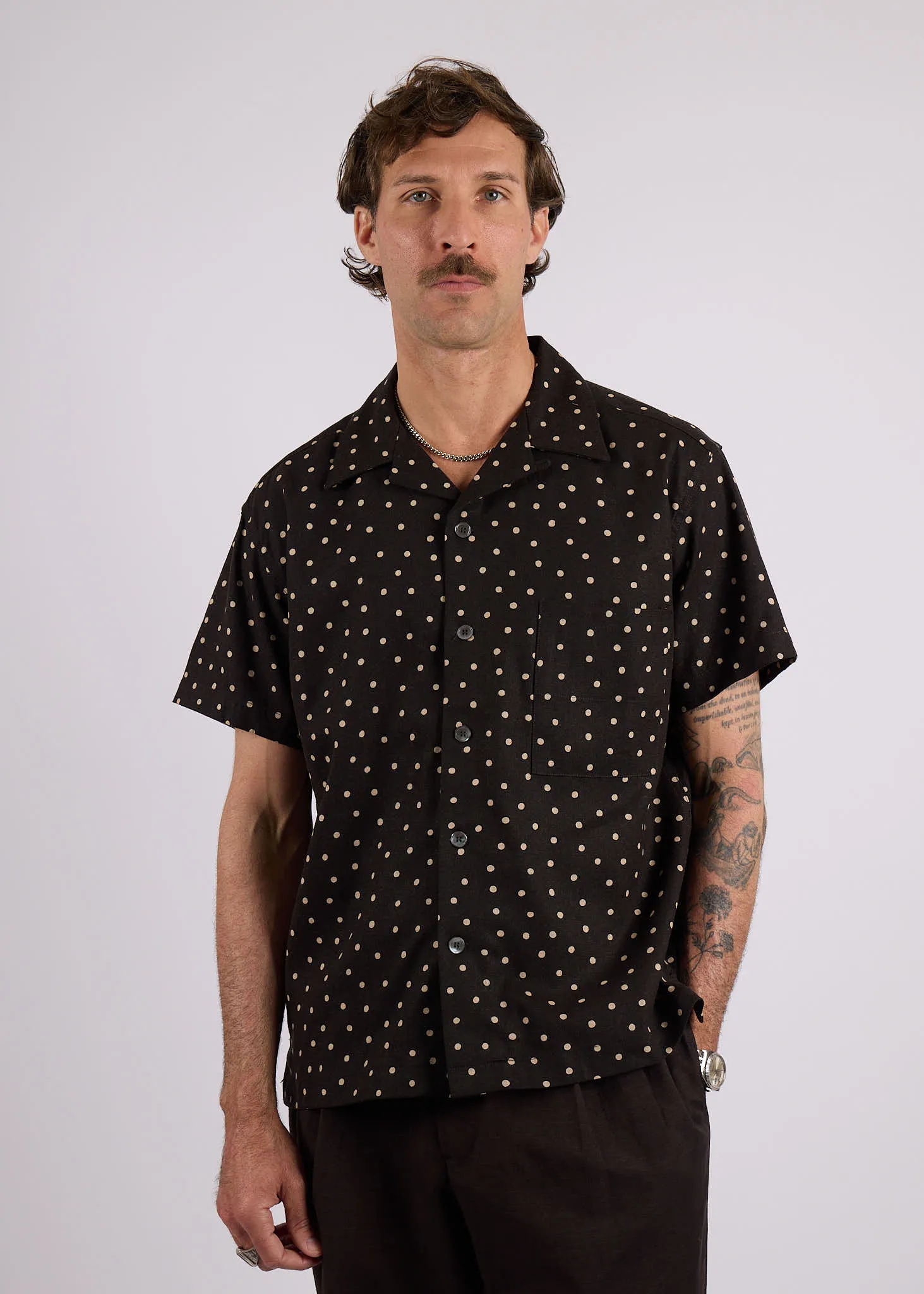 Half Drop Camp Collar Shirt sold by American Trench product image thumbnail 3