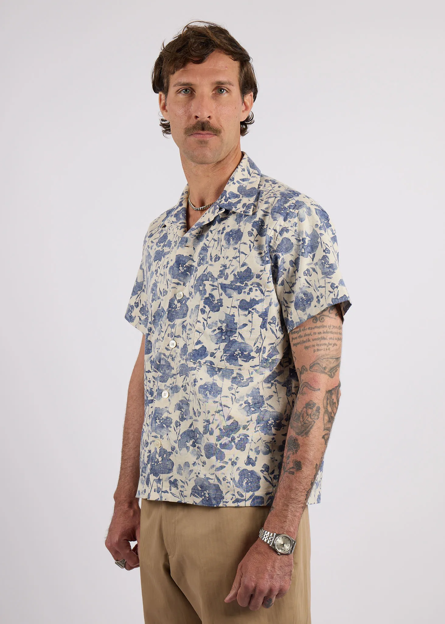 Ikebana Camp Collar Shirt sold by American Trench product image thumbnail 3