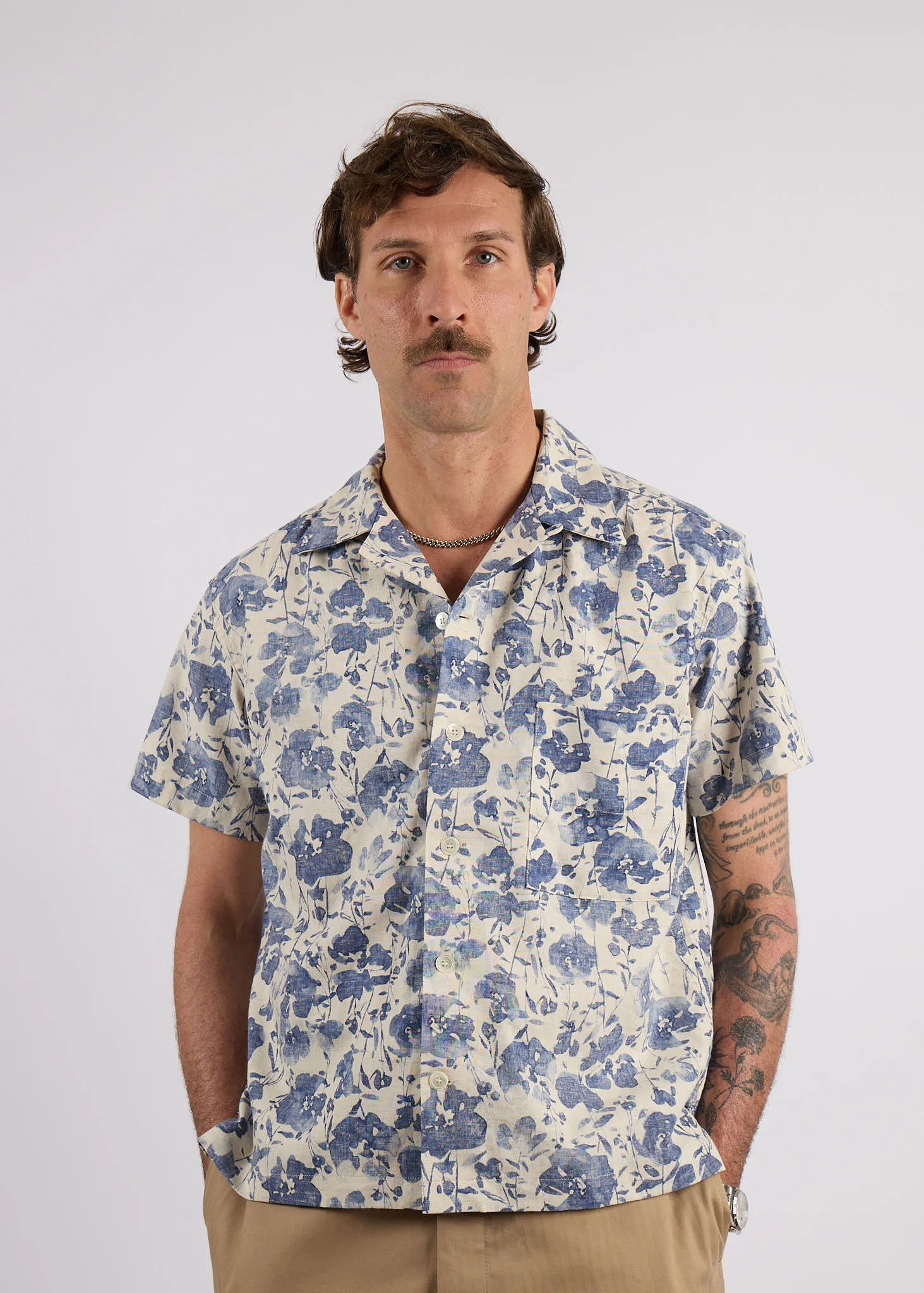 Ikebana Camp Collar Shirt sold by American Trench product image thumbnail 2