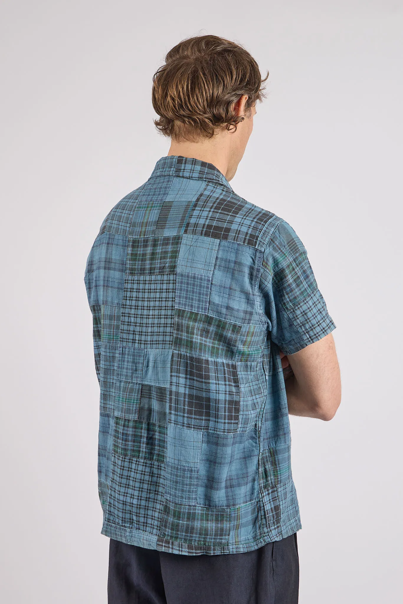 Natural-Dyed Patchwork Madras Shirt sold by American Trench product image thumbnail 4