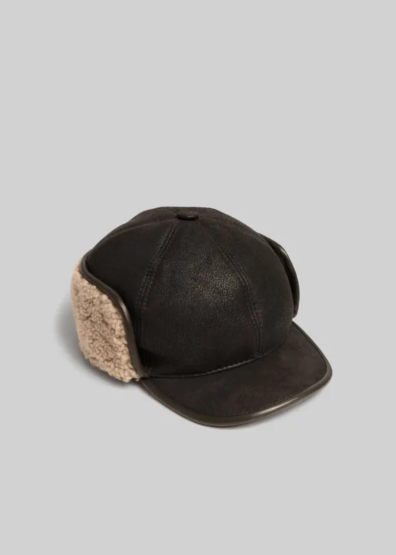Shearling Trapper Hat made by American Trench