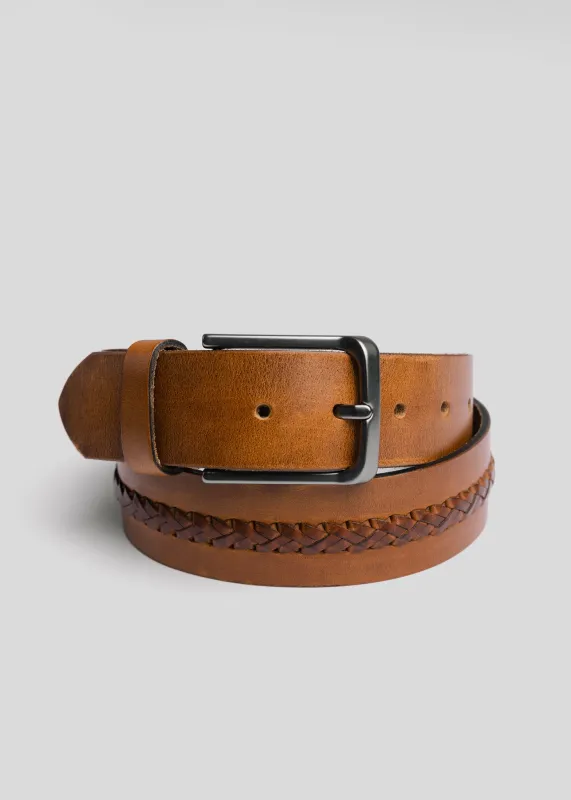 Hand Stitched Leather Belt made by American Trench