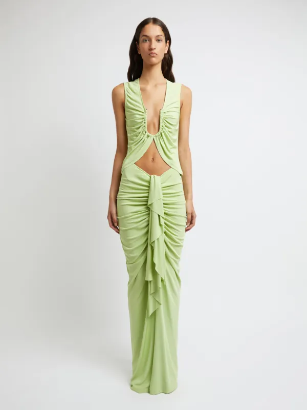 Vivenda Drape Front Skirt sold by Christopher Esber