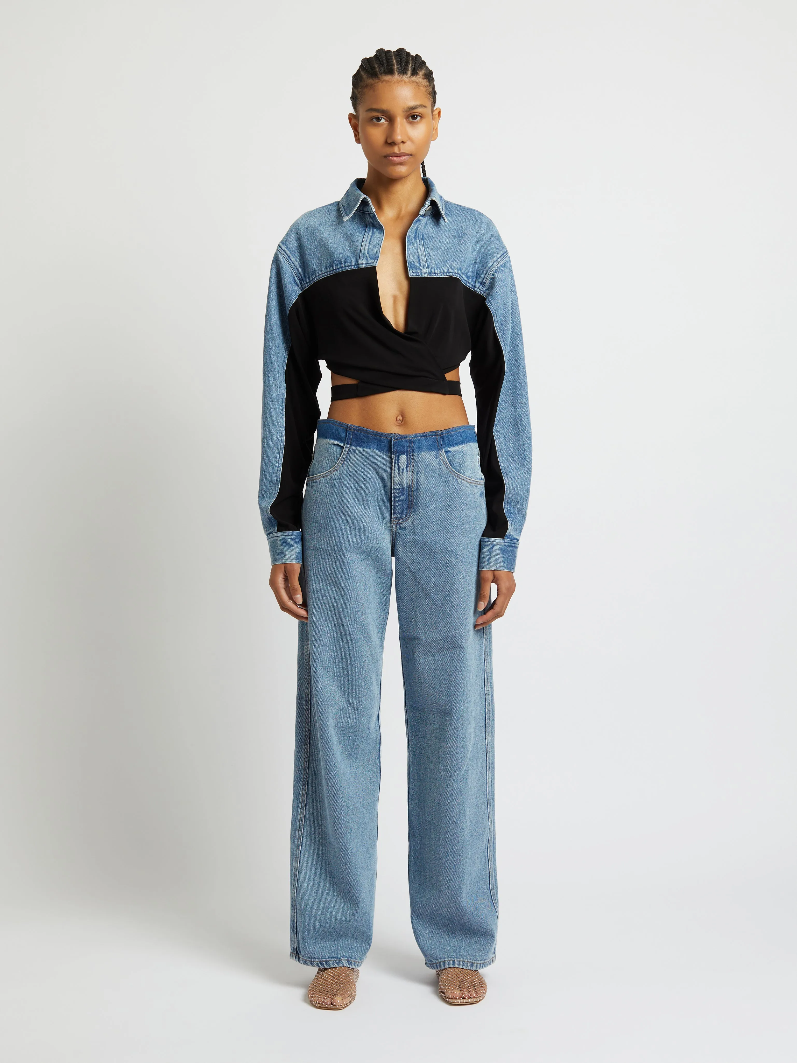 Sevilla Denim Wrap Top sold by Christopher Esber product image thumbnail 2