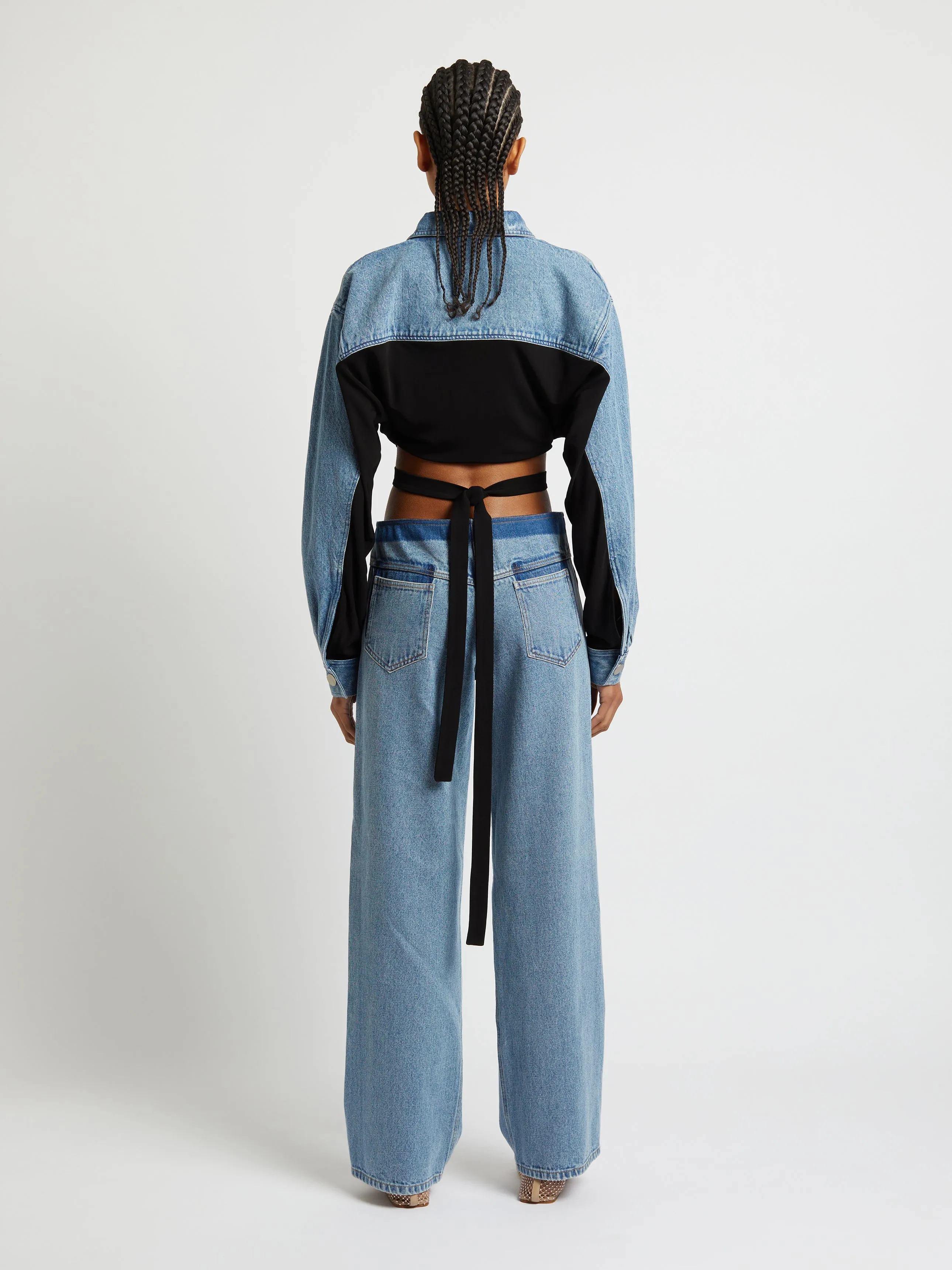 Sevilla Denim Wrap Top sold by Christopher Esber product image thumbnail 4